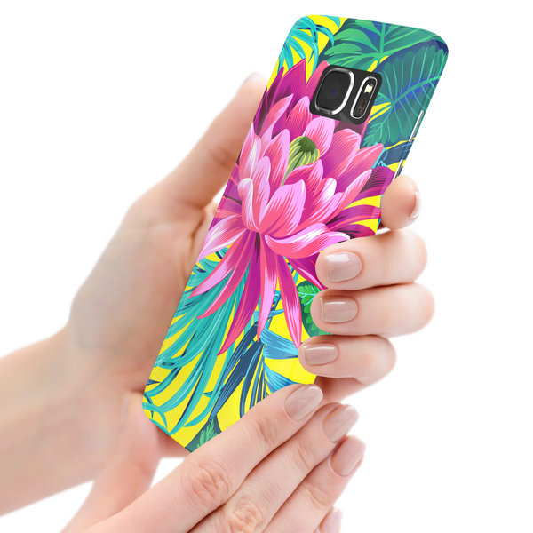 Pink Flower Samsung Galaxy S7 Edge Phone Case