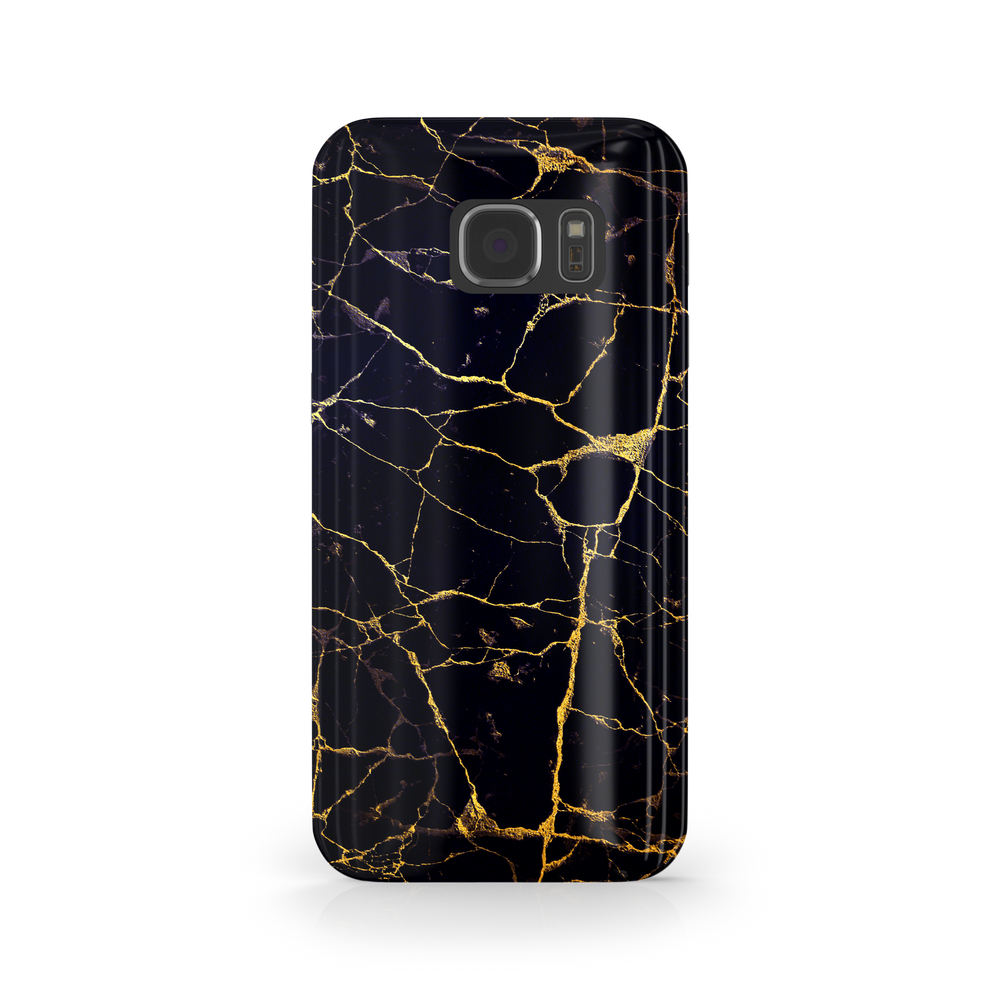 Black & Gold Marble Samsung Galaxy S7 Phone Case