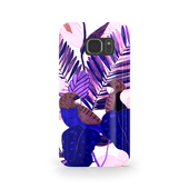 Purple and Pink Tropical Leaves Samsung Galaxy S7 Phone Case