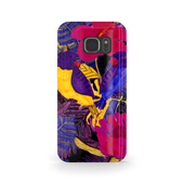Painted Crimson Flower Samsung Galaxy S7 Phone Case