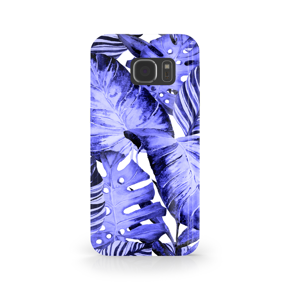 Purple Tropical Leaf Samsung Galaxy S7 Phone Case
