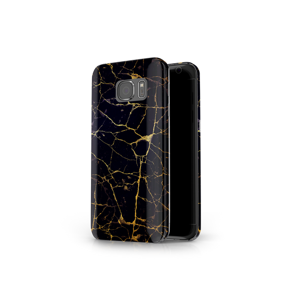 Black & Gold Marble Samsung Galaxy S7 Phone Case