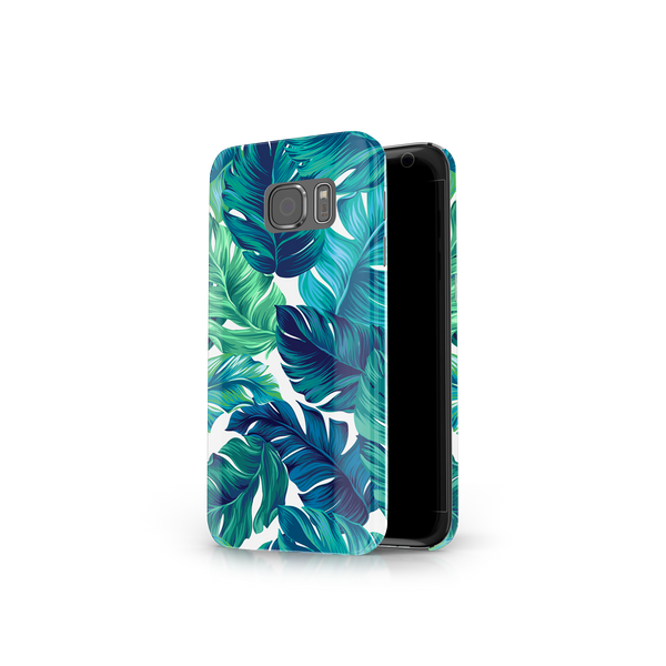 Green Tropical Leaves Samsung Galaxy S7 Phone Case