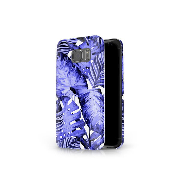 Purple Tropical Leaf Samsung Galaxy S7 Phone Case