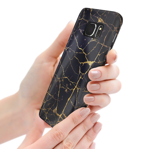 Black & Gold Marble Samsung Galaxy S7 Phone Case