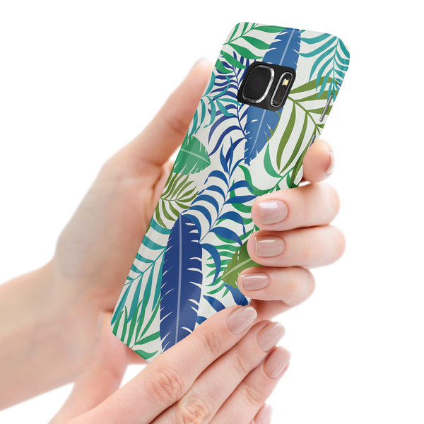 Colorful Tropical Leaves Samsung Galaxy S7 Phone Case