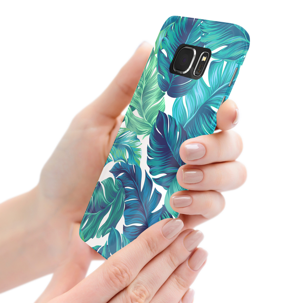 Green Tropical Leaves Samsung Galaxy S7 Phone Case