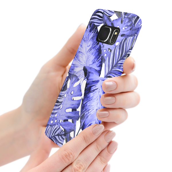 Purple Tropical Leaf Samsung Galaxy S7 Phone Case