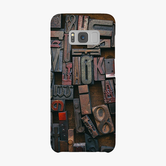 Alphabets On Wooden Block Samsung Galaxy S8 Phone Case