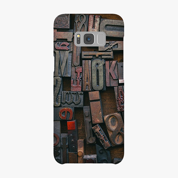 Alphabets On Wooden Block Samsung Galaxy S8 Plus Phone Case