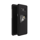 Ultra Slim Slot Card Leather Black Case for Galaxy S8 Plus