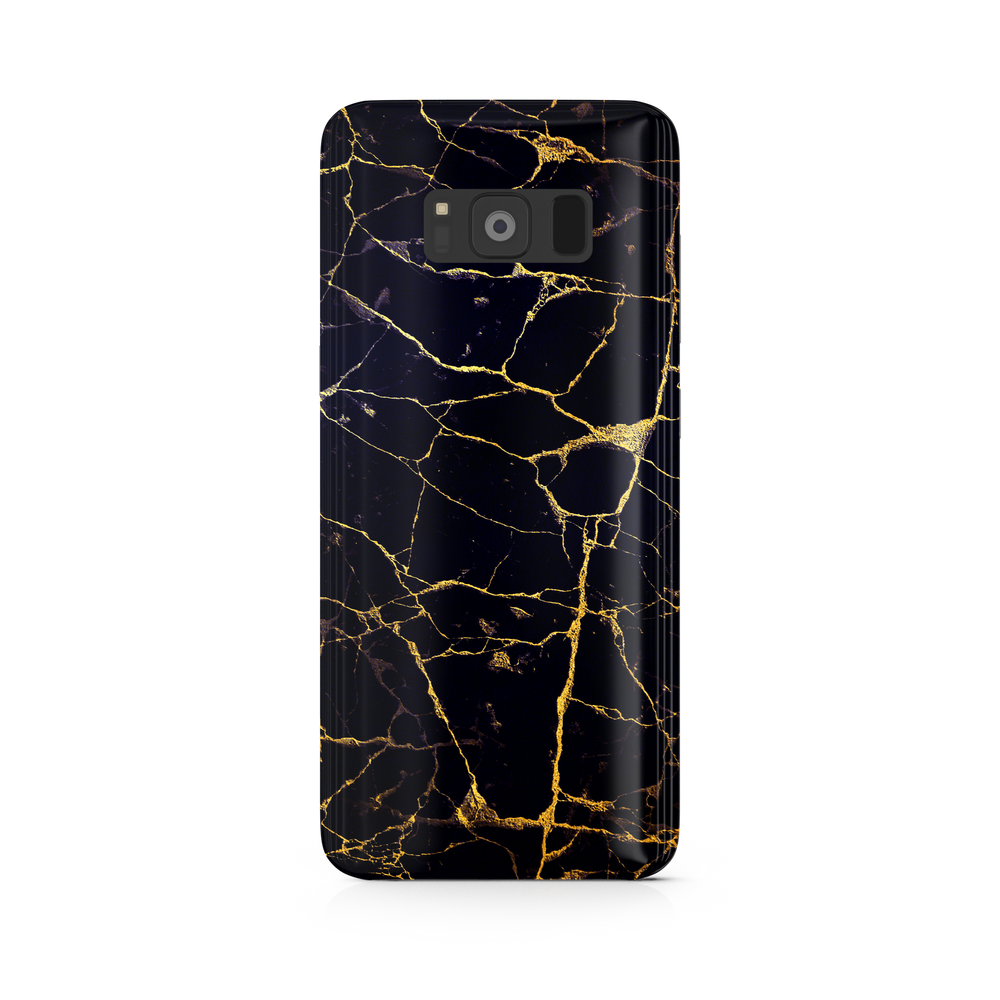 Black & Gold Marble Samsung Galaxy S8 Phone Case