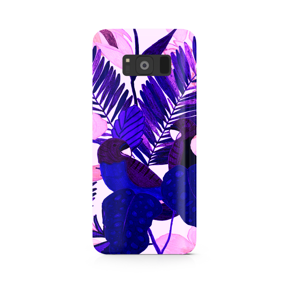Purple Palm Leaf Samsung Galaxy S8 Plus Phone Case