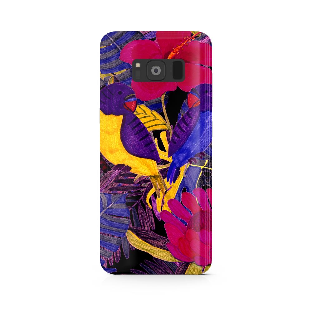Painted Crimson Flower Samsung Galaxy S8 Plus Phone Case