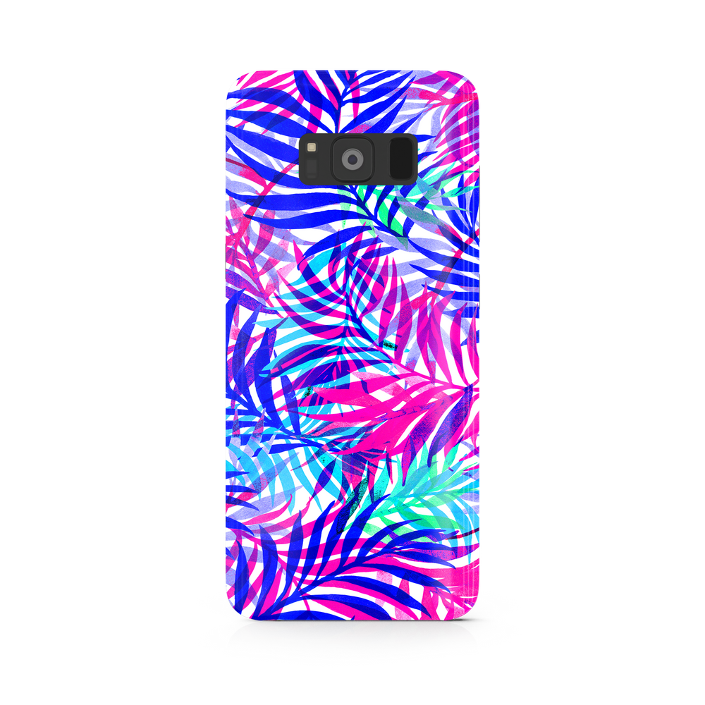 Tropical Plants Print Samsung Galaxy S8 Phone Case