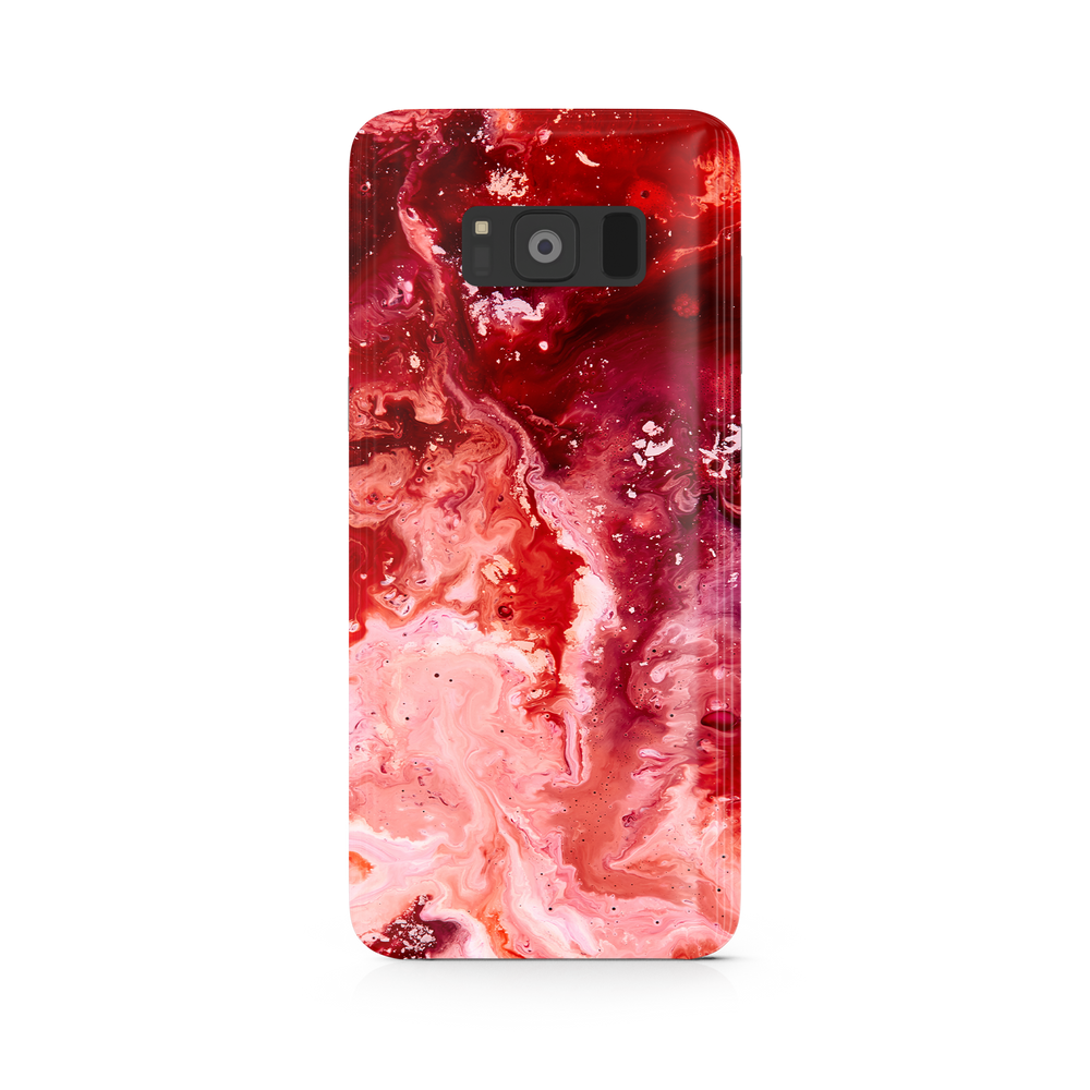 Marble Red Samsung Galaxy S8 Phone Case