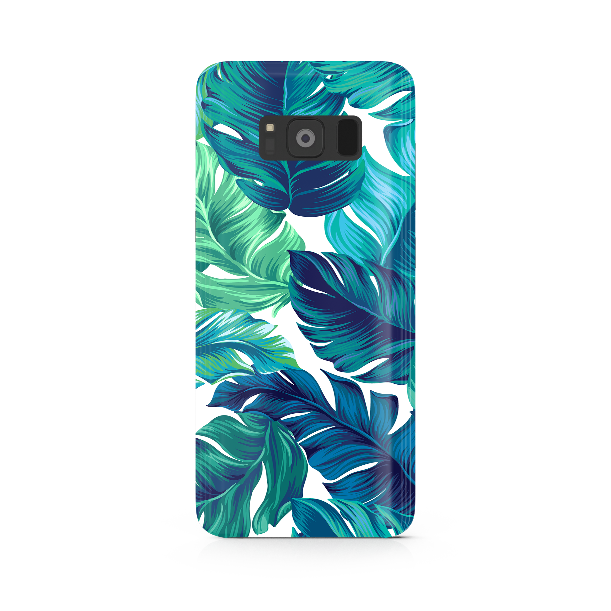 Green Tropical Leaves Samsung Galaxy S8 Plus Phone Case