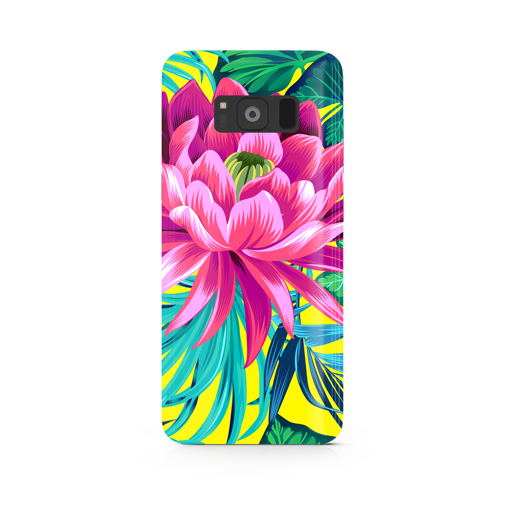 Pink Flower Samsung Galaxy S8 Plus Phone Case