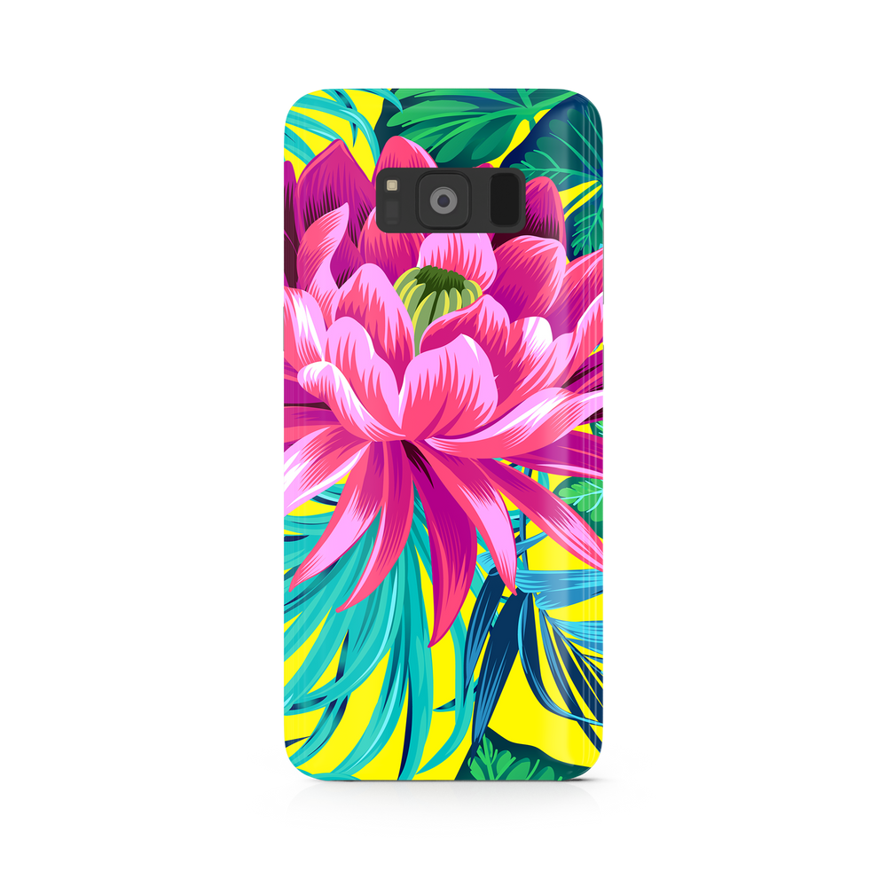 Pink Flower Samsung Galaxy S8 Plus Phone Case