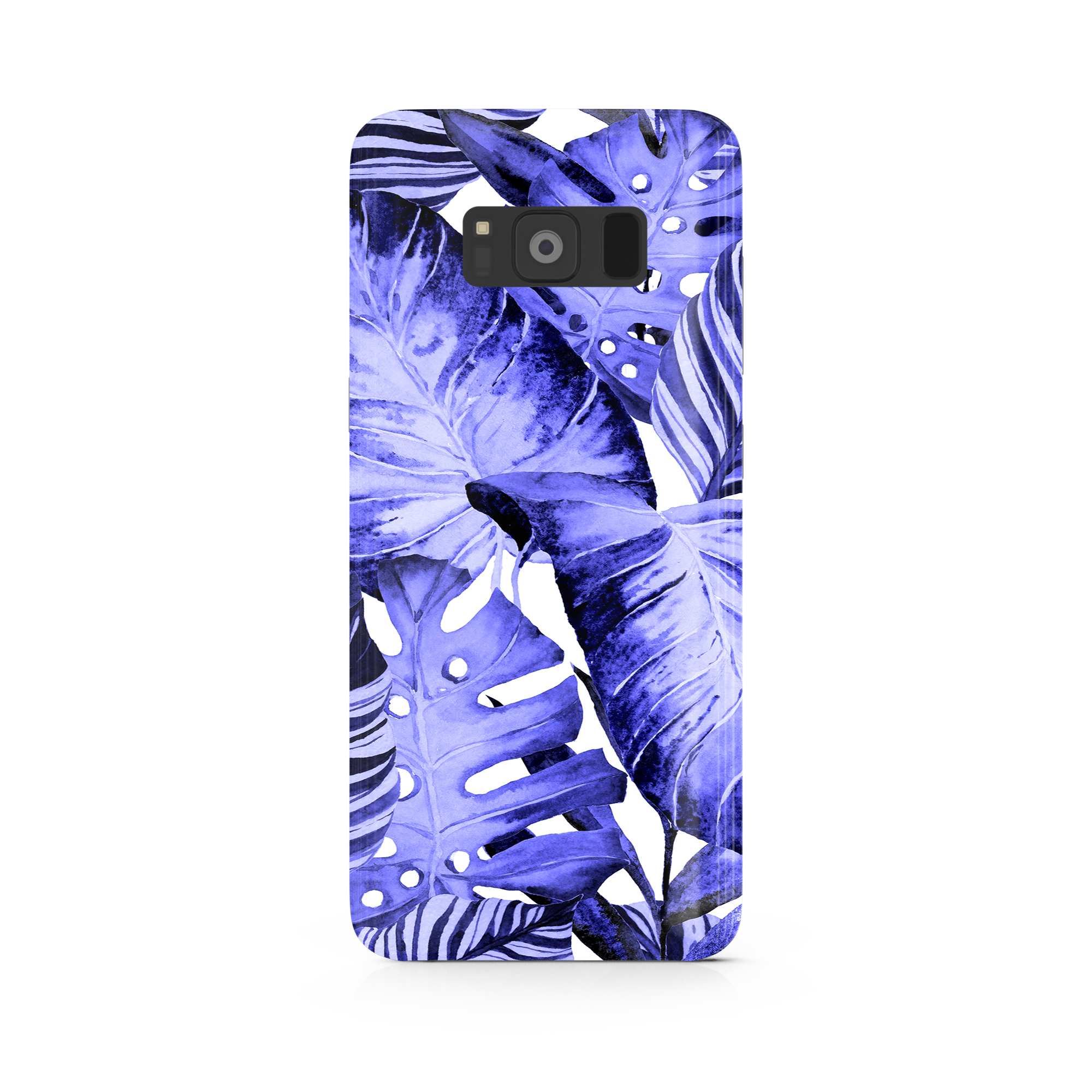 Purple Tropical Leaf Samsung Galaxy S8 Plus Phone Case