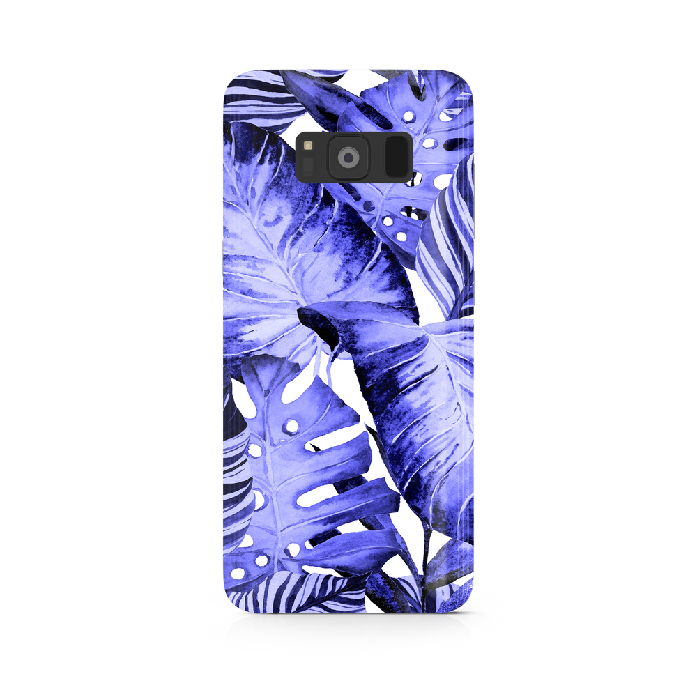 Purple Tropical Leaf Samsung Galaxy S8 Plus Phone Case