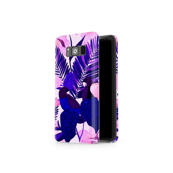 Purple Palm Leaf Samsung Galaxy S8 Plus Phone Case