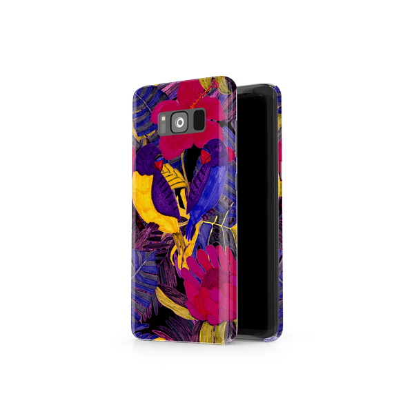 Painted Crimson Flower Samsung Galaxy S8 Plus Phone Case
