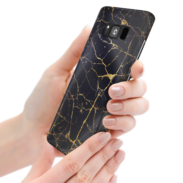 Black & Gold Marble Samsung Galaxy S8 Phone Case
