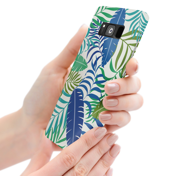 Colorful Tropical Leaves Samsung Galaxy S8 Plus Phone Case