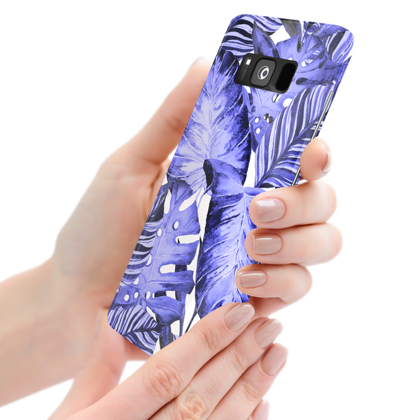 Purple Tropical Leaf Samsung Galaxy S8 Plus Phone Case