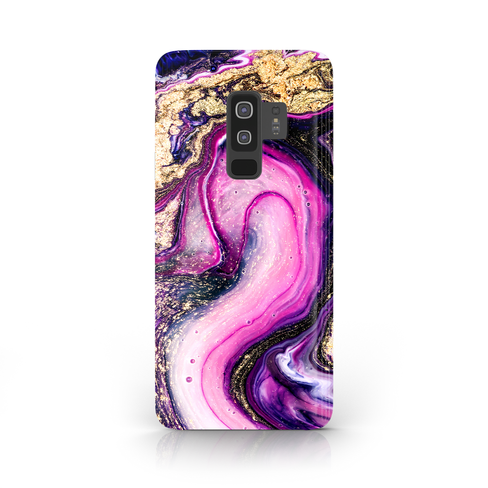 Purple & Gold Marble Samsung Galaxy S9 Plus Phone Case