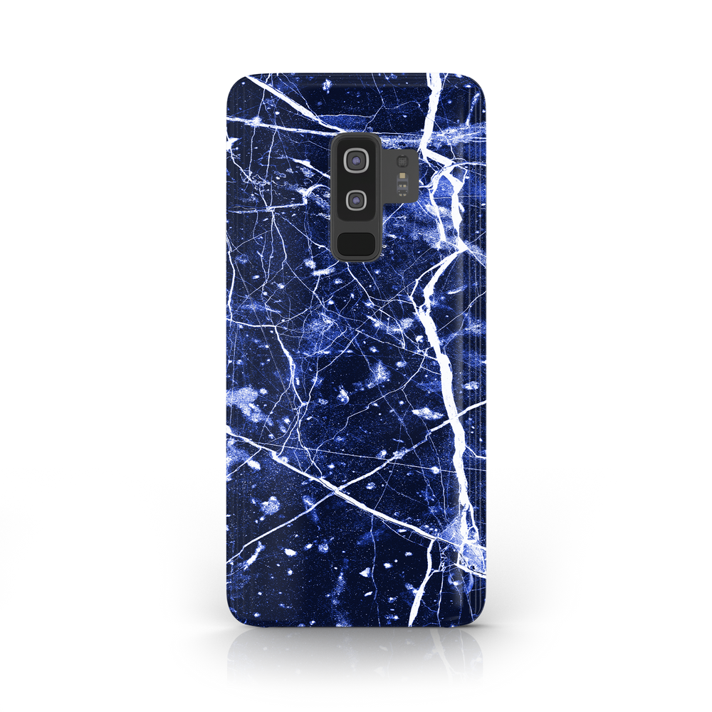 Blue Granite Marble Samsung Galaxy S9 Plus Phone Case