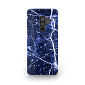 Blue Granite Marble Samsung Galaxy S9 Plus Phone Case