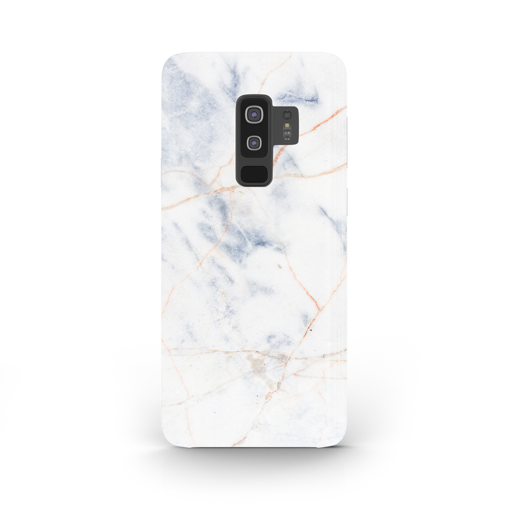 Thin White & Grey Marble Samsung Galaxy S9 Plus Phone Case