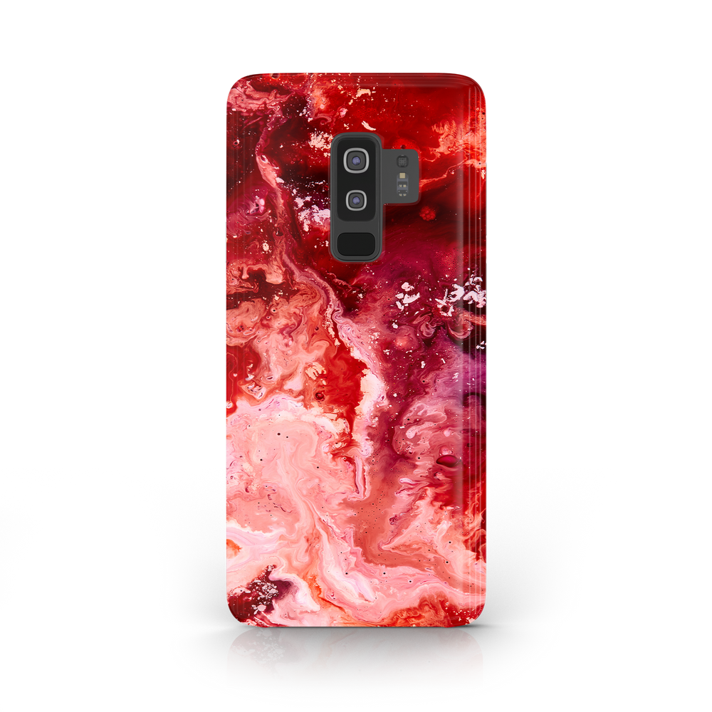 Marble Red Samsung Galaxy S9 Plus Phone Case