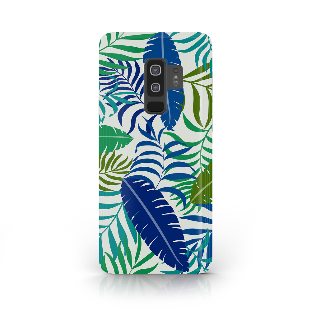 Colorful Tropical Leaves Samsung Galaxy S9 Plus Phone Case