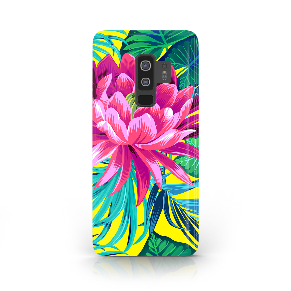 Pink Flower Samsung Galaxy S9 Plus Phone Case