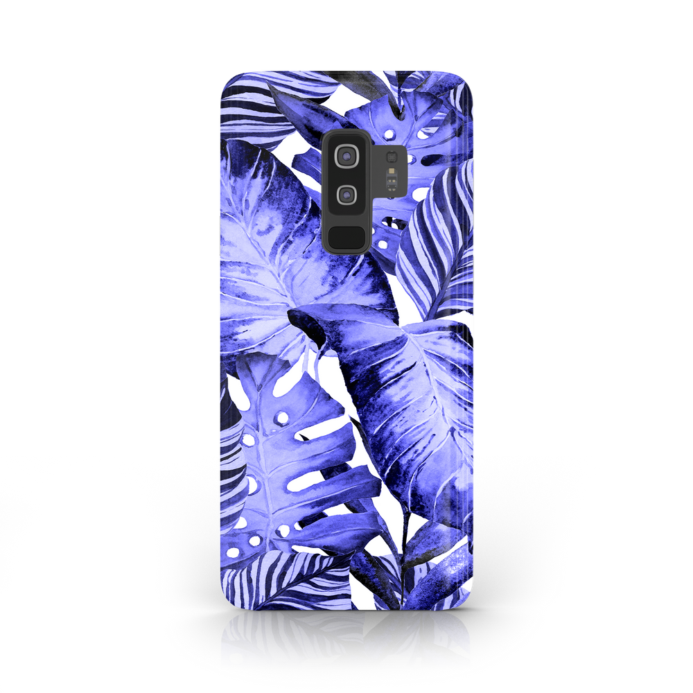 Purple Tropical Leaf Samsung Galaxy S9 Plus Phone Case