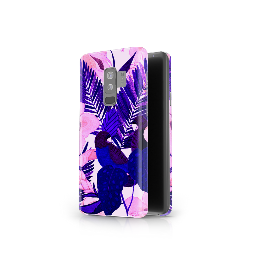 Purple Palm Leaf Samsung Galaxy S9 Plus Phone Case