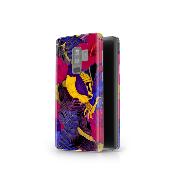 Painted Crimson Flower Samsung Galaxy S9 Plus Phone Case