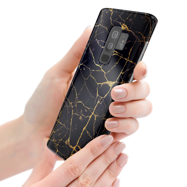 Black & Gold Marble Samsung Galaxy S9 Plus Phone Case