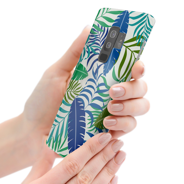 Colorful Tropical Leaves Samsung Galaxy S9 Plus Phone Case