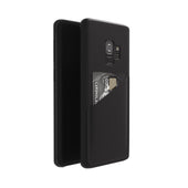 Ultra Slim Slot Card Leather Black Case for Galaxy S9
