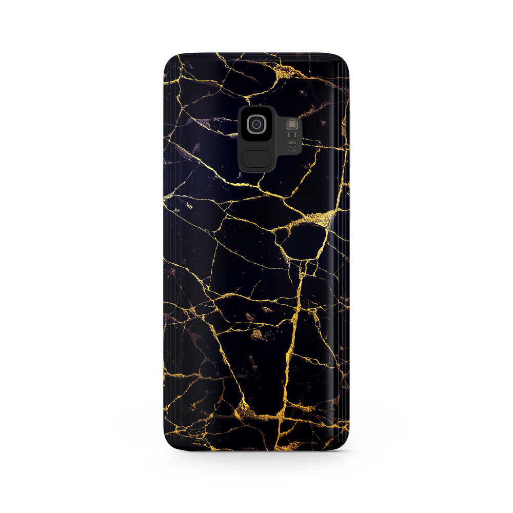 Black & Gold Marble Samsung Galaxy S9 Phone Case