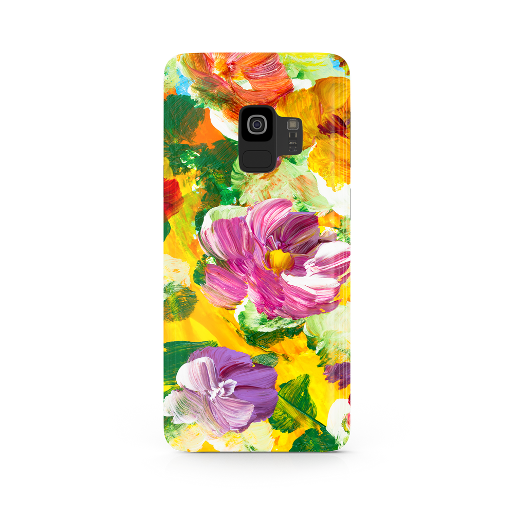 Colorful Floral Art Samsung Galaxy S9 Phone Case