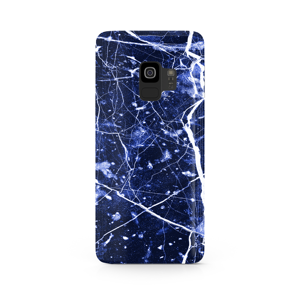 Blue Granite Marble Samsung Galaxy S9 Phone Case