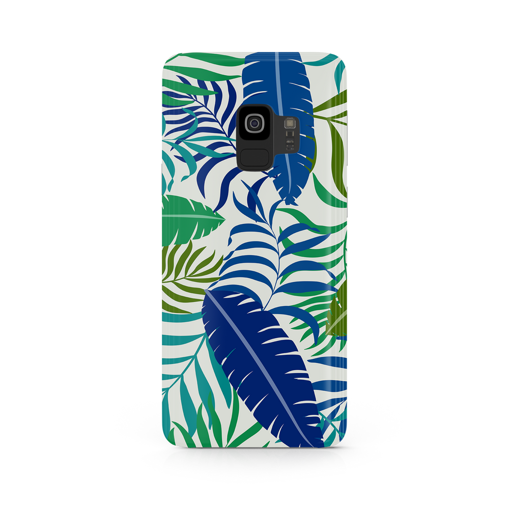 Colorful Tropical Leaves Samsung Galaxy S9 Phone Case