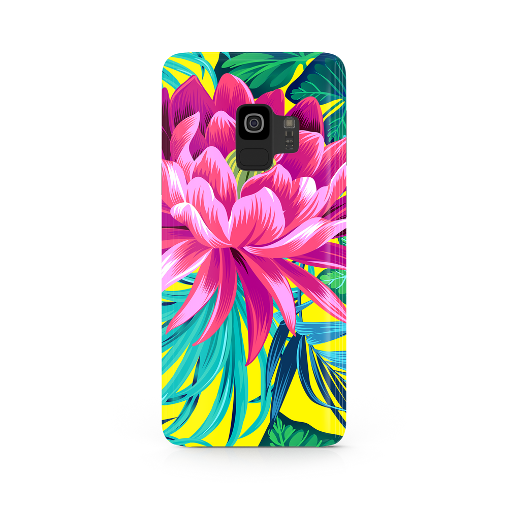 Pink Flower Samsung Galaxy S9 Phone Case