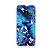 Blue Tropical Leaf Samsung Galaxy S9 Phone Case