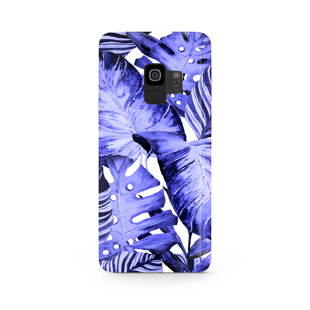 Purple Tropical Leaf Samsung Galaxy S9 Phone Case